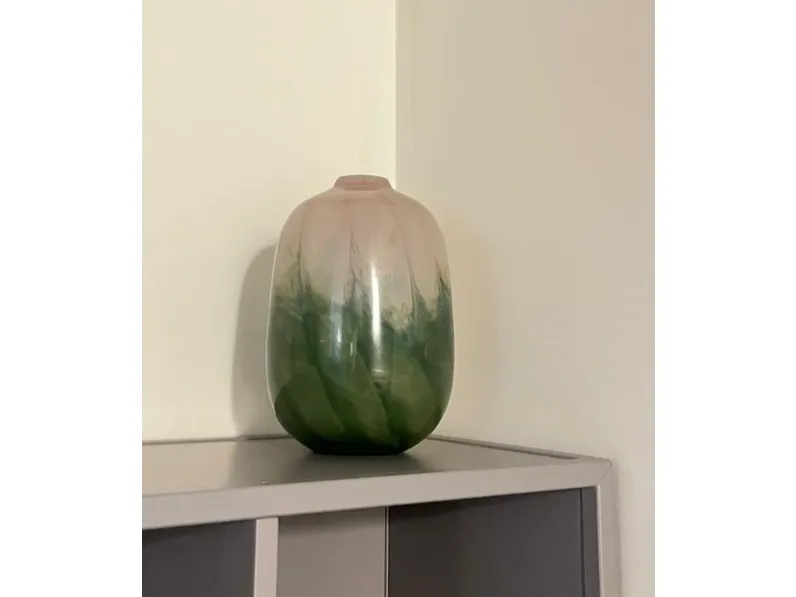 Oggettistica Artigianale Vaso sfumato in vetro grande in OFFERTA OUTLET!