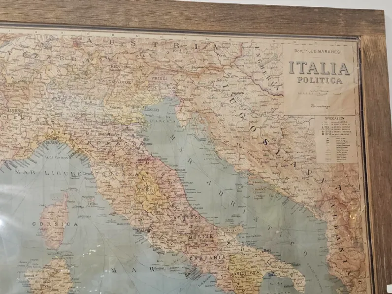 Oggettistica Quadro cartina italia di Nature design scontata - 40%