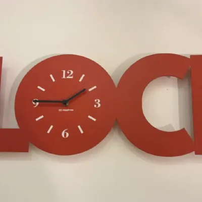 Oggettistica Orologio oggimai clock rosso  Miniforms con uno SCONTO IMPERDIBILE 