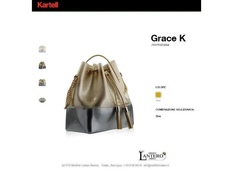 Oggettistica modello Kartell borsa secchiello grace k design di Kartell in offerta