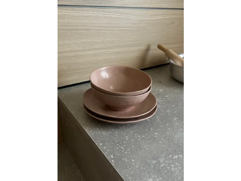 Oggettistica Artigianale Set 4 piattini rosa in OFFERTA OUTLET!