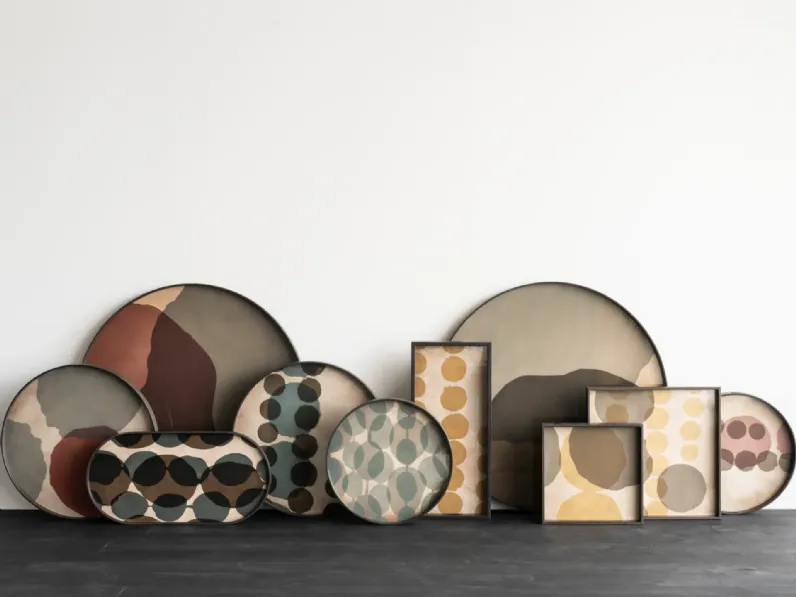 Oggettistica design Vassoio in vetro e legno ethnicraft di Artigianale scontata del 26%
