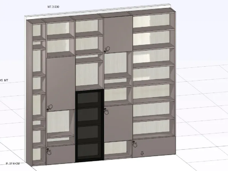 Mobile soggiorno modello Cianquanta3 di Cinquanta3 a PREZZI OUTLET