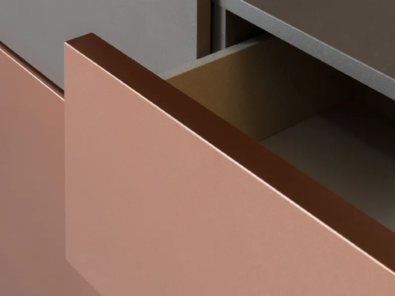 Mobile soggiorno modello Credenza fly deco e mensole cube outlet di Diotti.com scontato -51%