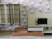 Parete attrezzata Ego Santalucia in stile moderna a prezzo ribassato
