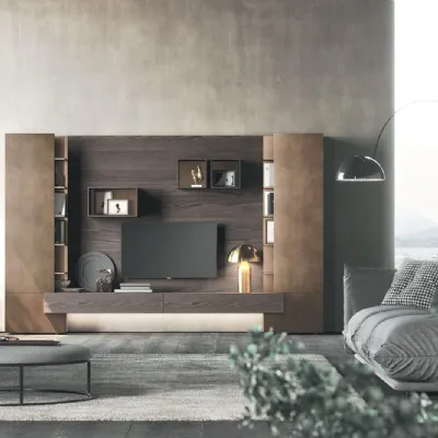Parete attrezzata Horizon 37 di Mobilgam in OFFERTA OUTLET