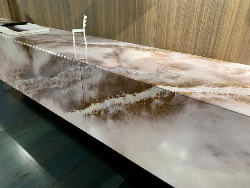 Richiedi ora il prezzo della parete attrezzata Living materia alabastro di Lago 
