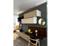 Parete attrezzata Living system lampo Sangiacomo in stile design a prezzo scontato