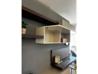 Parete attrezzata Living system lampo Sangiacomo in stile design a prezzo scontato
