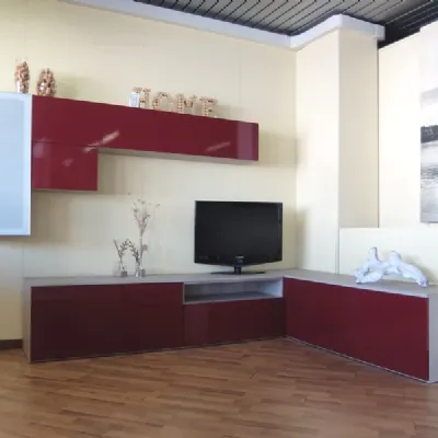 Parete attrezzata One Siloma in stile moderna a prezzo ribassato