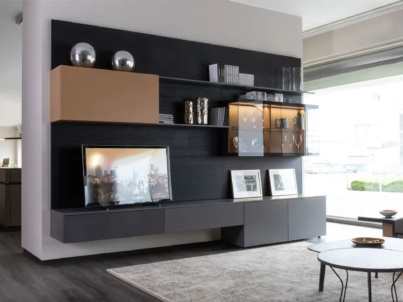 Mobile soggiorno modello Plan 28 outlet di Diotti.com scontato -57%