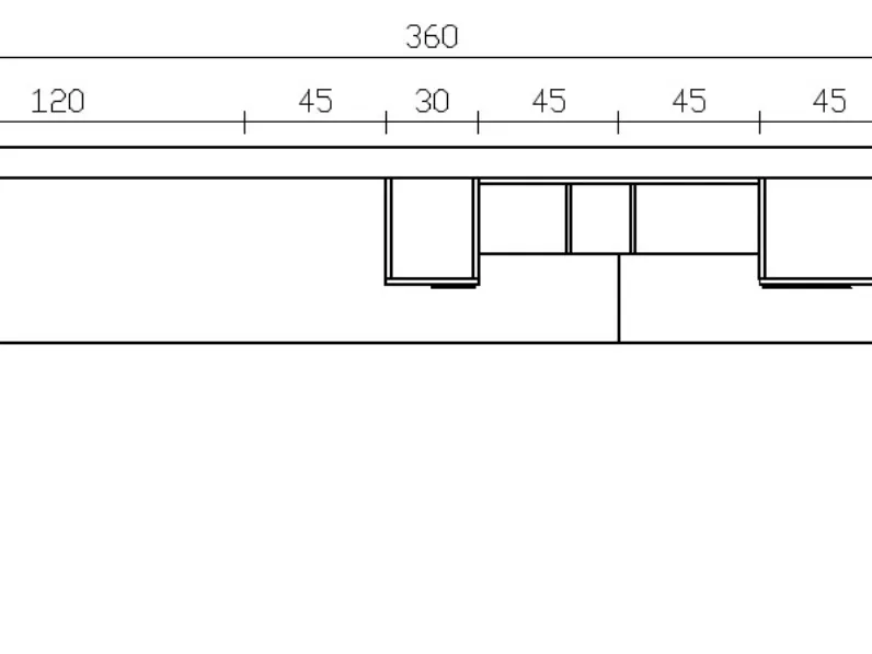 Parete attrezzata Qmc005 Imab in stile moderna a prezzo scontato