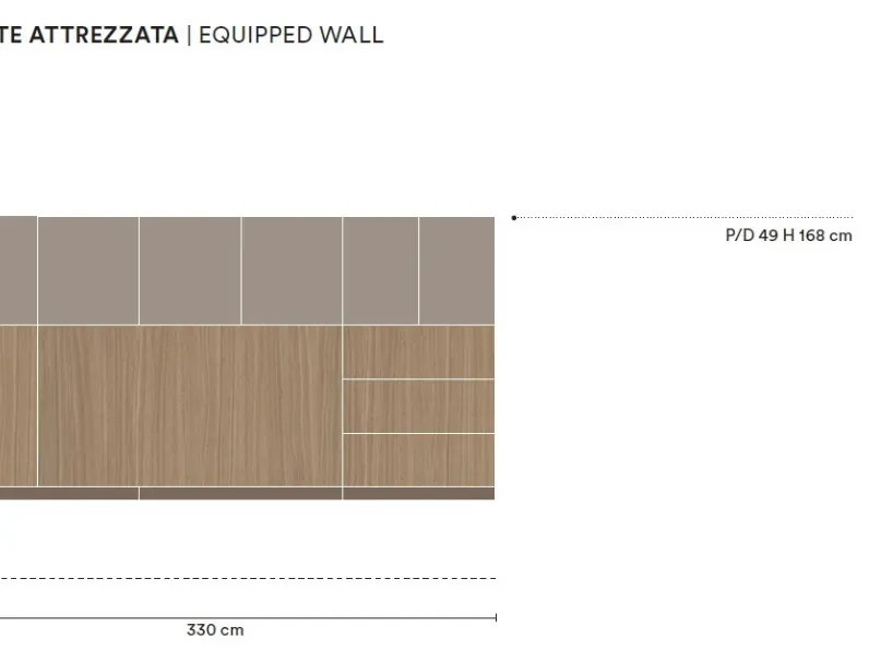 Mobile soggiorno modello Space l01 di Colombini casa a PREZZI OUTLET