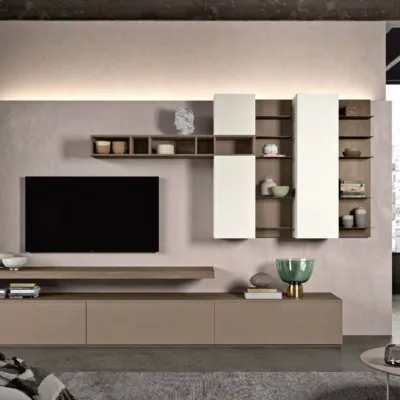 Scopri la parete attrezzata Start 05 di Villanova in OFFERTA OUTLET! Design moderno ed elegante.