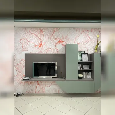 Parete attrezzata Velvet onda b4 di Artigianmobili in OFFERTA OUTLET