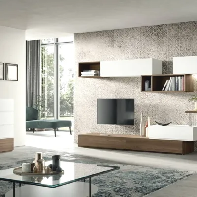 Parete attrezzata 308 di Albamobili in OFFERTA OUTLET