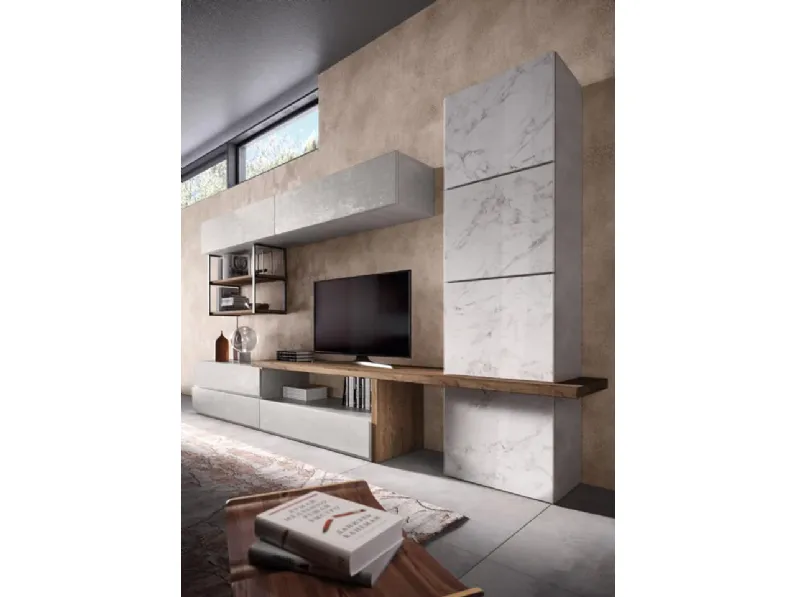 Parete attrezzata Alba 1 606 Albamobili in stile design a prezzo ribassato