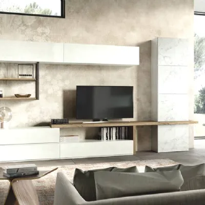 Parete attrezzata Alba 1 606 Albamobili in stile design a prezzo ribassato