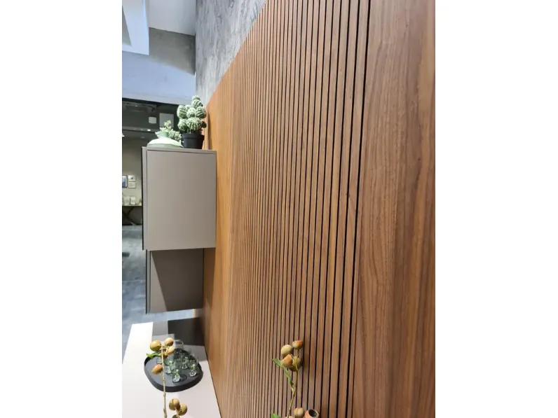 Parete attrezzata Av 219 parete cannettata Pianca in stile moderna a prezzo ribassato