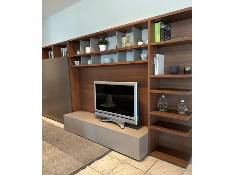 Parete attrezzata Composizione parete tv  di Pianca scontata del 30%
