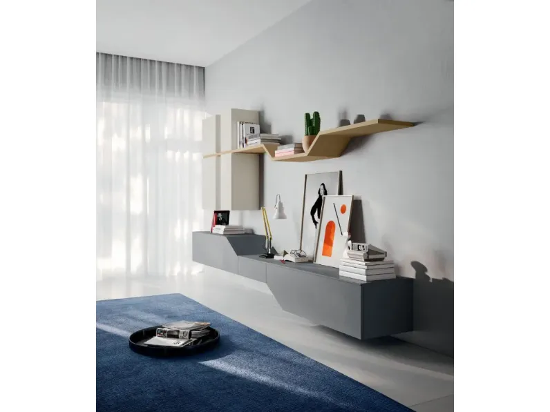 Parete attrezzata Day 04 Orme in stile design a prezzo scontato