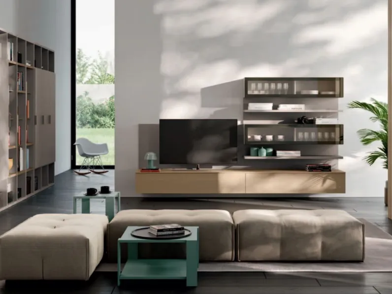 Parete attrezzata Day 16 Orme in stile design a prezzo ribassato
