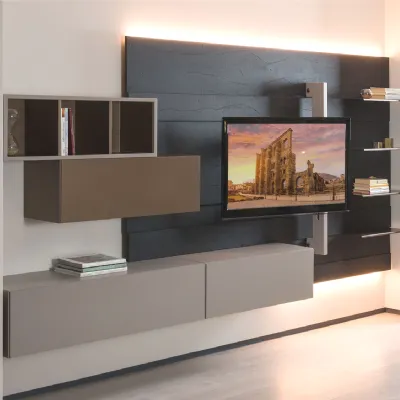 Parete attrezzata Freehand 12 outlet di Diotti.com scontata del 55%