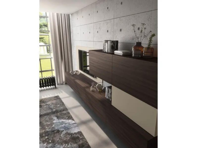 Mobile soggiorno modello Ingrid10 di S75 scontato -30%