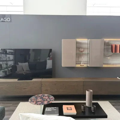 Mobile soggiorno modello Lago parete tv 36e8 di Lago a PREZZI OUTLET