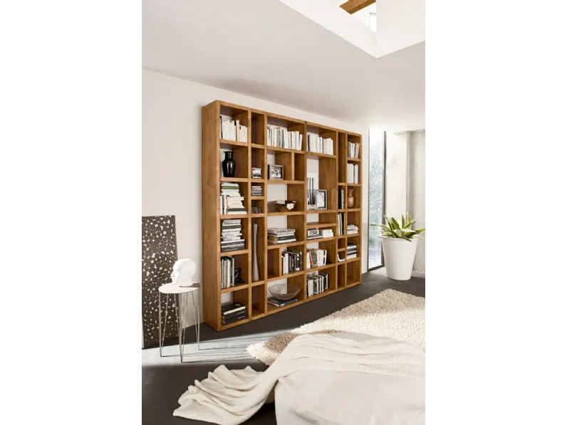 Parete attrezzata Libreria legno massello del marchio Mobilia web con uno sconto esclusivo