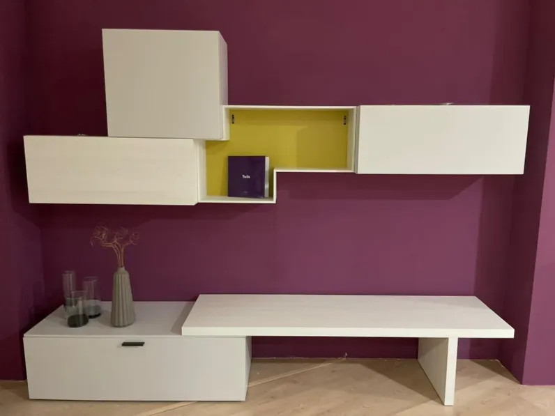 Parete attrezzata Light day comp.03 Orme in stile moderna a prezzo scontato