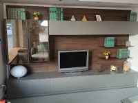 Parete attrezzata Mobile a parete con boiserie  Novamobili in stile design a prezzo scontato