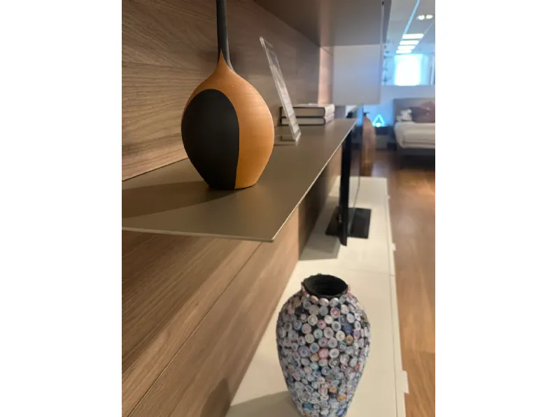 Parete attrezzata in stile moderna Boiserie lampo di Sangiacomo in Offerta Outlet 