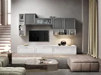 Parete attrezzata Jazz minimal composizione 101 Gierre mobili in stile design a prezzo ribassato