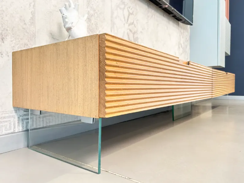 Parete attrezzata in stile moderna Parete tv di Devina nais a prezzo Outlet 