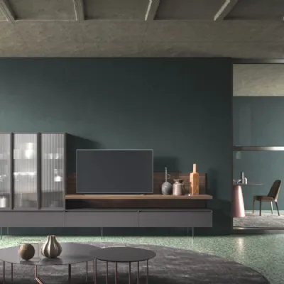 Parete attrezzata Modulo day 05 Orme in stile design a prezzo ribassato