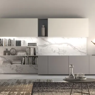 Parete attrezzata Modulo day 10 Orme in stile design a prezzo ribassato