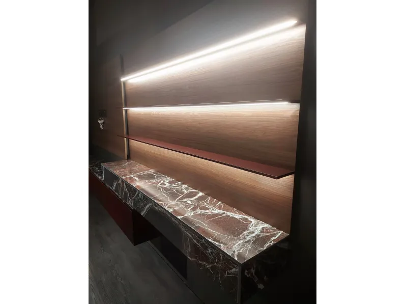 Mobile soggiorno modello Outlet living binova roma di Binova a PREZZI OUTLET