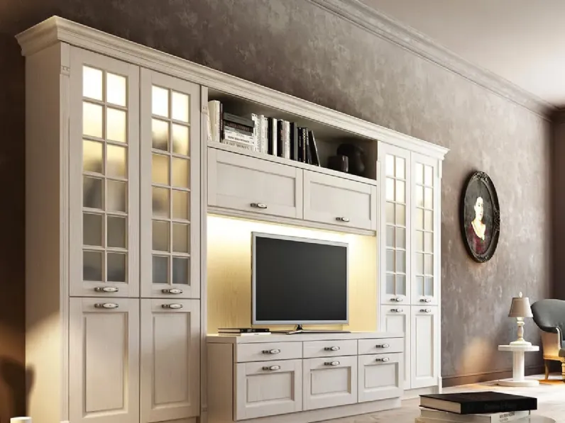 Parete attrezzata Parete attrezzata modello asolo di Arredo3 in OFFERTA OUTLET