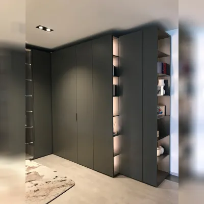 Parete attrezzata Parete Caccaro in stile design a prezzo ribassato