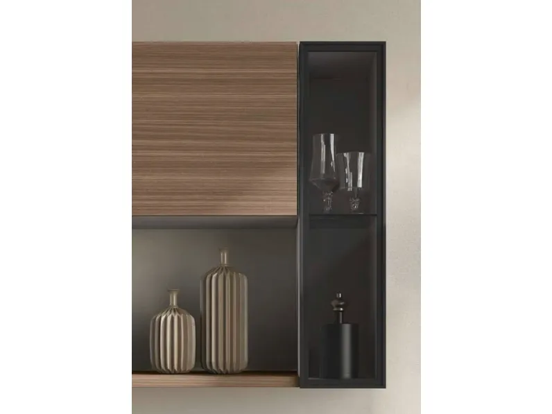 Parete attrezzata Parete riga 424 di Collezione esclusiva in OFFERTA OUTLET