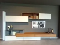 Parete attrezzata Parete soggiorno lampo Sangiacomo in stile moderna a prezzo ribassato