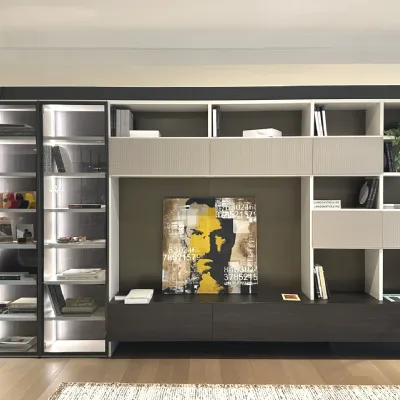 Parete attrezzata Parete tv componibile  di Novamobili in OFFERTA OUTLET