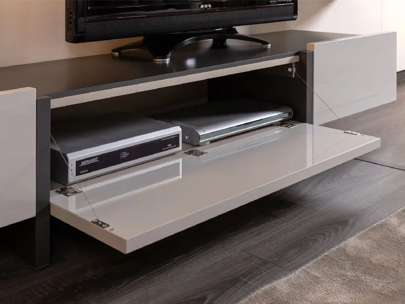 Parete attrezzata Plan 32 outlet Diotti.com in stile moderna a prezzo ribassato