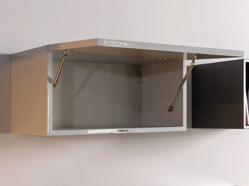 Parete attrezzata Plan 32 outlet Diotti.com in stile moderna a prezzo ribassato