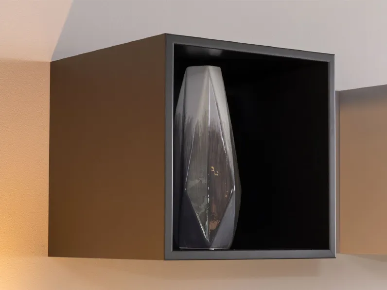 Parete attrezzata Plan 32 outlet Diotti.com in stile moderna a prezzo ribassato