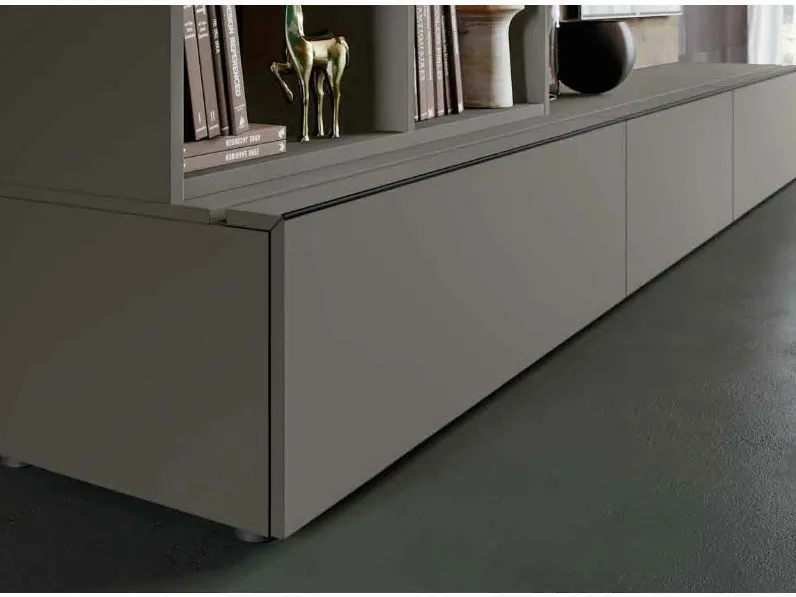 Parete attrezzata Qsm 622 Imab group in stile moderno a prezzo scontato