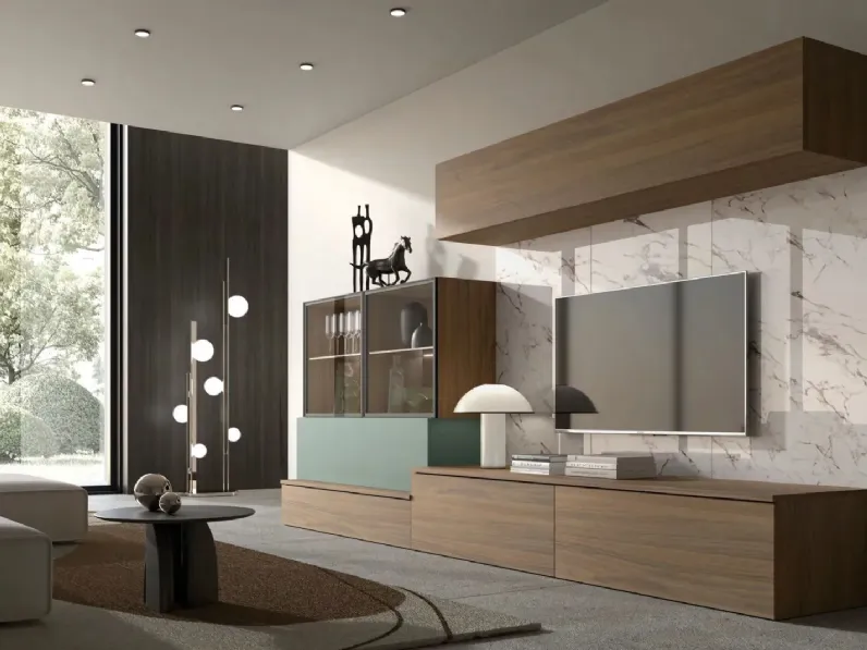 Parete attrezzata Revolution 409 di Collezione esclusiva in OFFERTA OUTLET