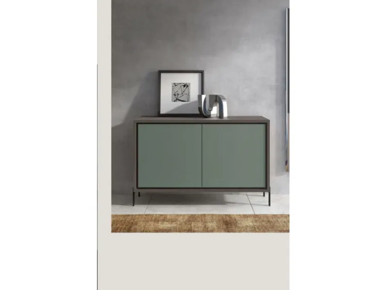 Parete attrezzata Revolution 412 con madia coordinata Collezione esclusiva in stile moderna a prezzo ribassato