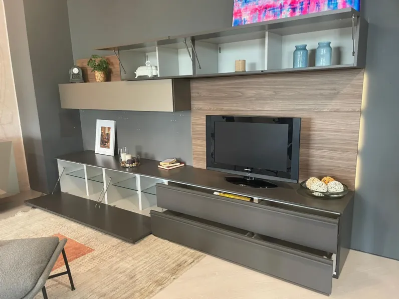 Parete attrezzata Sistema day 12 Alf da fre in stile design a prezzo ribassato